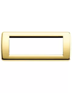 Vimar 16756.32 Placca Rondo' Metallo Oro 6 Posti Idea